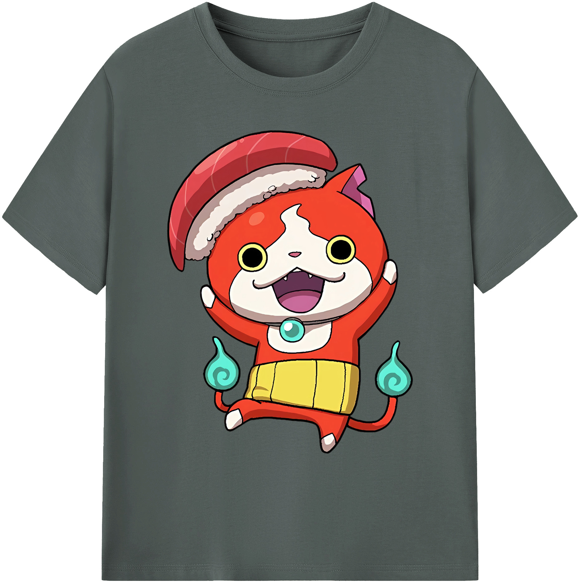 （画像用） 妖怪ウォッチ Yo-kai Watch 綿100％ メンズ半袖Tシャツ｜肌触りやわらか＆通気性